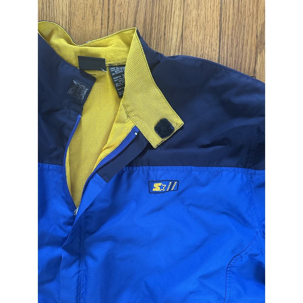 VTG Starter Windbreaker Jacket Men's LG Color Blocking 90s Y2K READ DESCRIPTION